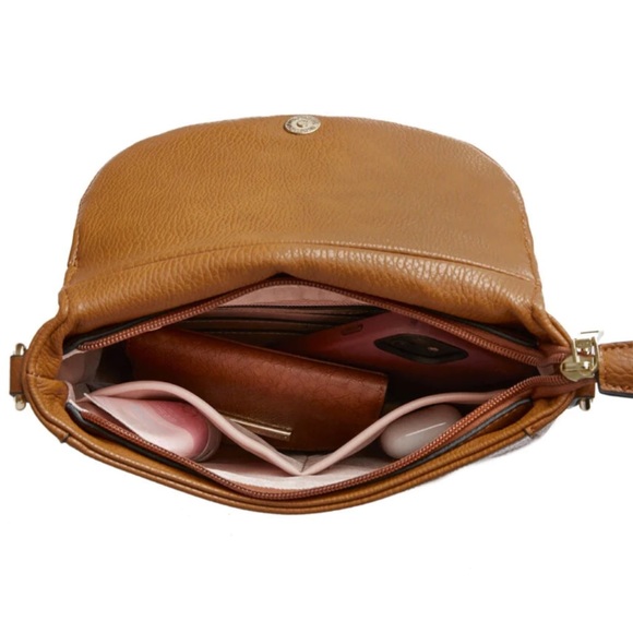 Poppy & Peonies Mini Downtown in Cognac - Picture 3 of 9